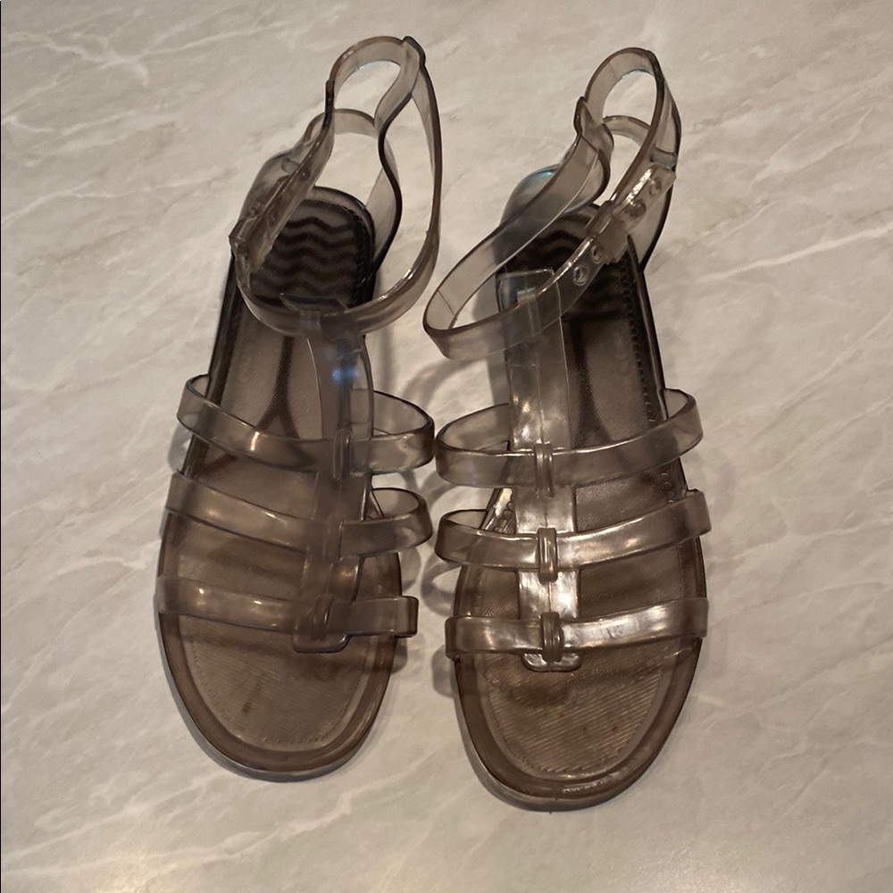 Clear/Transparent Strappy Gladiator Sandals Jelly shoes Spring